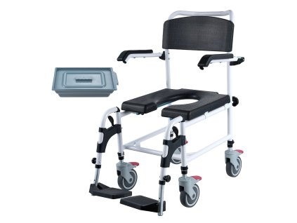 Komoda na wc a sprchu, 4 zamyk. kolieska, 3 výšky, 5L, nosn. 350 LBS