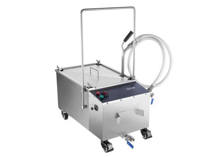 Mobilný filter oleja 38 L, prietok 10 L/min, kolieska, hadica