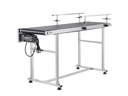 Motorový pásový dopravník 59×15.7 inch, nerez, antistatický pvc pás