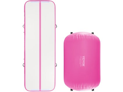 Nafukovací gymnastický set 2ks: podložka, dráha, valec, elektropumpa