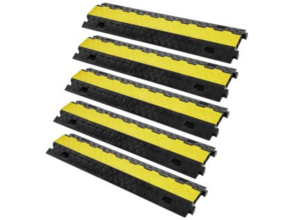 Nájazdový káblový chránič 2 kanály, 10000 kg/nápravu, 91.8×25×4.3 cm