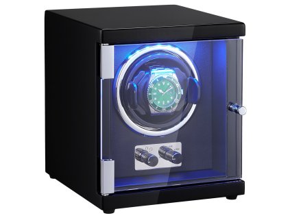 Navíjač automatických hodiniek pre 1 kus, tichý motor, modré led, pu