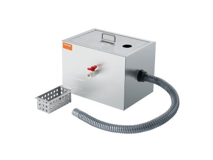 Odlučovač tukov 3,6 kg, 2,8 GPM, nerezový pod drezom, horný vstup