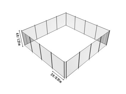 Odnímateľný plot na bazén 1.2×14.6 m pre zapustené vonkajšie bazény