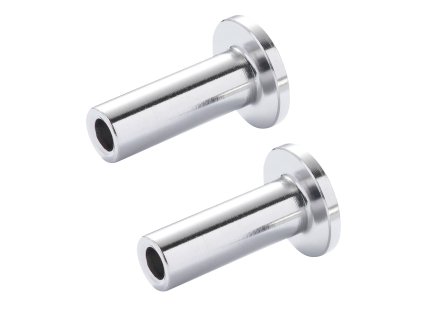 Ochranné návleky na oceľové lanko t316, 121 ks, 3,2 mm, strieborné