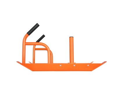 Posilňovací sánky na závažia, oceľ, rukoväť, pre 2.5 cm a 5 cm kotúče