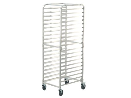 Regál na plechy 20 poschodí, hliník, s brzdami, 66×51.8×177.8 cm