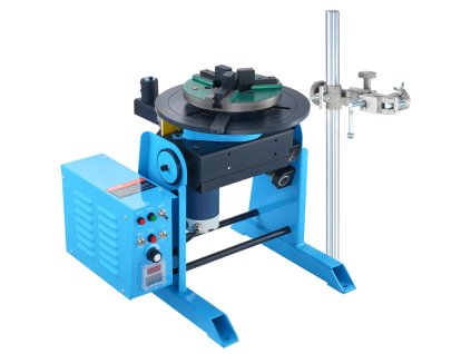Rotačný zvárací polohovač 30kg 0–90° 1–12 rpm 3-čelusťový skľučovák
