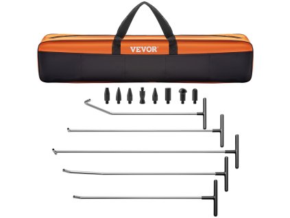 Sada na opravu priehlbín bez laku, 13 ks, 5 nerezových tyčí, 8 hláv