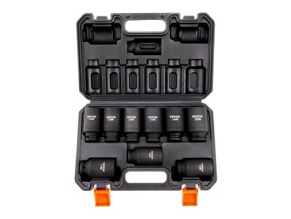 Sada nástrčných hlavíc 1/2" 9 dielov 29-38 mm 6-bod cr-mo s kufríkom