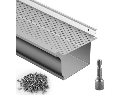 Sieť do žľabov 127 mm, 63.4 m, 52 PCS, otvory 4 mm, 0.5 mm hrúbka