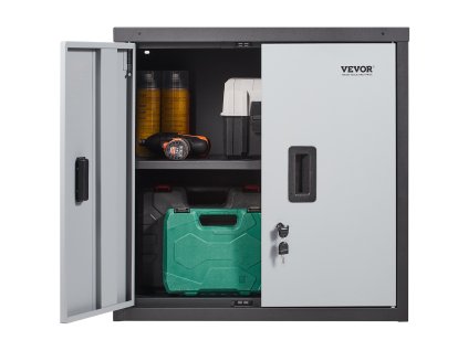 Sklopná nástenná kovová skrinka 660 mm, nosnosť 108.8 kg, polica