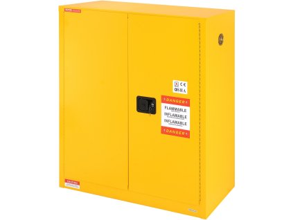 Skriňa na horľavé kvapaliny 128.7 l 1095×460×1273 mm, 1 polica, 2 dvere