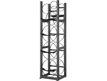 Stojan na fľaše chladiva 3×30 lbs a 3 malé fľaše, 12.79×12.99×47.12 in