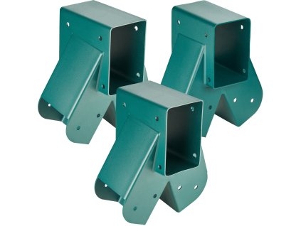 Stredový držiak na hojdačku, oceľ, 3 ks, 101.6×101.6 mm/101.6×152.4 mm