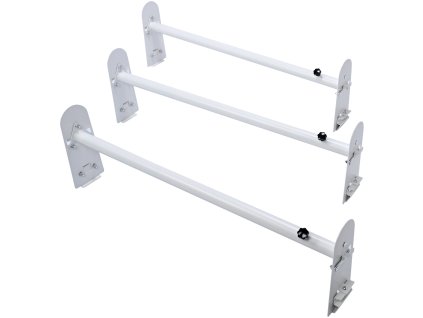 Strešný nosič rebríka, 3 tyče, zliatinová oceľ, 340 kg, 40.2"–74.8"