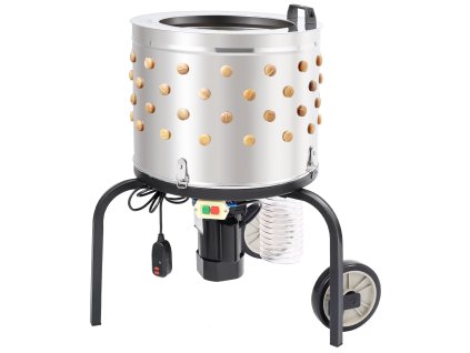 Stroj na odstraňovanie peria 20-inch nerez bubon 108 prstov 500W