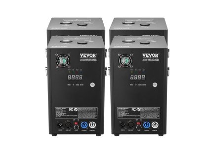 Stroj na studené iskry 4×700W, nastaviteľná výška 6.6-16.4ft, DMX