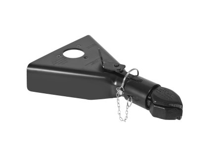 Ťažná spojka na guľu 2-inch, 7000 lbs, oceľ, čierna povrchová úprava