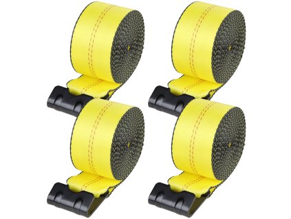 Upínacie popruhy 4"×30' 6000 lbs nosnosť 18000 lbs, 4 ks žlté
