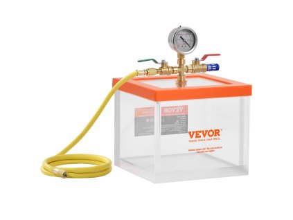 Vákuová komora 7.6l akrylová priehľadná na odvzdušňovanie živice