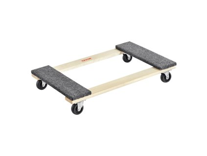 Vozík na presun nábytku 1000 lbs, 18"×30", 4×3" pp otočné kolieska