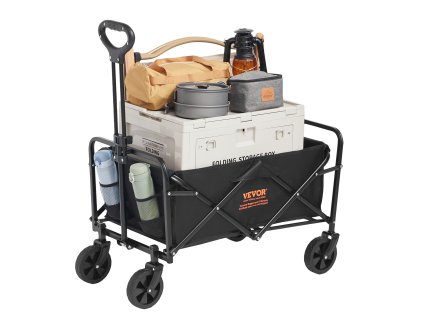 Zložiteľný vozík 0,057 m³, kolesá 12,7 cm, nosnosť 99,8 kg, s držiakom