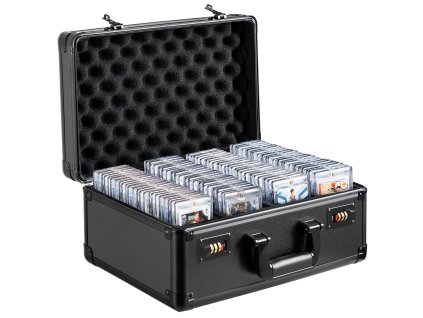 Box na graded karty, 4 priehradky, kódový zámok, pena, 120 PSA