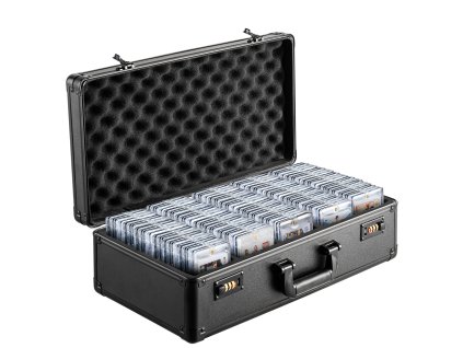 Box na graded karty, 5 priehradok, kódový zámok, 162 PSA/999+ kariet