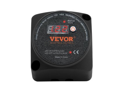 Duálny izolátor batérií 12V 140Amp, manuálny/auto režim vsr s lcd