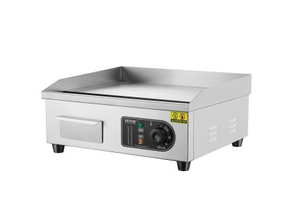 Elektrická grilovacia platňa 2800W 122℉–572℉, 17.72×11.81×0.39in nerez