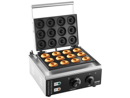 Elektrický stroj na šišky 1550W, 12 otvorov, dvojstranný ohrev 50–300℃