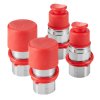 Hydraulické rýchlospojky ploché 1/2" NPT ISO16028, 4 prachové krytky