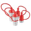 Kužeľové hydraulické rýchlospojky 1/2" (1.3 cm) npt, 4 krytky