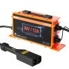 Nabíjačka 36 V 12 A pre golfový vozík, d‑tvar, pre olovené a LiFePO4