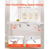 Nástenný sklápací stôl 39.4×19.7 inches, biely s kovovým držiakom