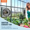 Odťahový ventilátor s klapkou 610 mm 1400 rpm 2892 cfm hliník nástenný