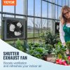 Odťahový ventilátor so žalúziou 305 mm 904 CFM EC-motor regulácia T/V
