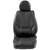 Poťahy na predné sedadlá auta 6 ks, umelá koža, čierne, s airbagom
