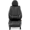 Poťahy na predné sedadlá auta 6 ks, umelá koža, čierne, s airbagom