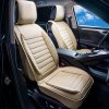 Poťahy na predné sedadlá, 2 ks, umelá koža, s airbagmi, béžová
