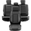 Poťahy na sedadlá 9 ks, umelá koža, predné a zadné, kompat. airbag