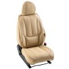Poťahy sedadiel auta 6 ks umelá koža, béžové, kompat. s airbagom