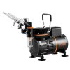 Sada airbrush s kompresorom s dvoma ventilátormi, 3 pištole, držiak