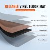 Samolepiace vinylové dlaždice 36×6 inch 36 ks 2.5mm tmavohnedý vzor
