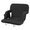 Sedadlo na tribúnu so sklápacou opierkou, polstrované, držiak, 2 ks