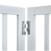 Voľne stojaca brána pre psa 24"×80.3" 4-panelová skladacia biela