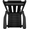 Hojdacie kreslo z hips, vysoké operadlo, nosnosť 400 lbs, čierne