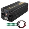 Menič napätia 6000 W DC 12 V na AC 230 V, modifikovaný sínus, LCD