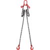 Reťazový úväz 9.5mm×182.9cm, 2-ramenný g80 s hákmi, 4989.5 kg